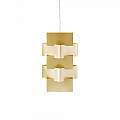 Sospensione Moderna 1 Luce Building In Polilux Oro D60 Made In Italy | Linea Zero