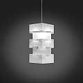 Sospensione Moderna 1 Luce Building In Polilux Bianco D60 Made In Italy | Linea Zero