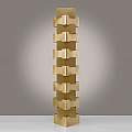 Lampada Da Terra Moderna 1 Luce Building In Polilux Oro Made In Italy | Piantane - Lampade da Terra | Luce Art Shop Lampada Da Terra Moderna 1 Luce Building In Polilux Oro Made In Italy | Linea Zero