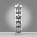 Lampada Da Terra Moderna 1 Luce Building In Polilux Silver Made In Italy | Piantane - Lampade da Terra | Luce Art Shop Lampada Da Terra Moderna 1 Luce Building In Polilux Silver Made In Italy | Linea Zero