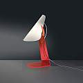 Applique Moderna A 1 Luce Calle In Polilux Rosso Fluorescente Made In Italy | Linea Zero
