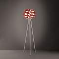 Lampada Da Terra Con Treppiede 1 Luce Cloud In Polilux Rame Made In Italy | Linea Zero