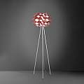Lampada Da Terra Con Treppiede 1 Luce Cloud Polilux Rosa Metallico Made In Italy | Linea Zero