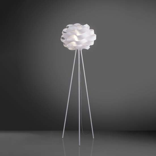 Lampada Da Terra Con Treppiede 1 Luce Cloud In Polilux Bianco Made In Italy | Piantane - Lampade da Terra | Luce Art Shop Lampada Da Terra Con Treppiede 1 Luce Cloud In Polilux Bianco Made In Italy | Linea Zero