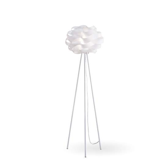 Lampada Da Terra Con Treppiede 1 Luce Cloud In Polilux Bianco Made In Italy | Piantane - Lampade da Terra | Luce Art Shop Lampada Da Terra Con Treppiede 1 Luce Cloud In Polilux Bianco Made In Italy | Linea Zero