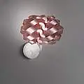 Applique Moderna 1 Luce Cloud In Polilux Rosa Metallico Made In Italy | Appliques - Lampade da Parete | Luce Art Shop Applique Moderna 1 Luce Cloud In Polilux Rosa Metallico Made In Italy | Linea Zero