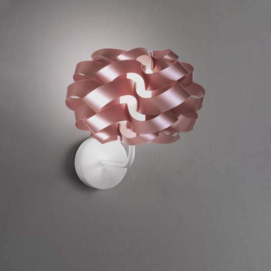Applique Moderna 1 Luce Cloud In Polilux Rosa Metallico Made In Italy | Appliques - Lampade da Parete | Luce Art Shop Applique Moderna 1 Luce Cloud In Polilux Rosa Metallico Made In Italy | Linea Zero