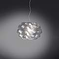 Sospensione Moderna 1 Luce Cloud D50 In Polilux Silver Made In Italy | Linea Zero