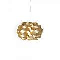 Sospensione Moderna 2 Luci Cloud D60 In Polilux Oro Made In Italy | Linea Zero