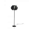Lampada Da Terra Moderna 1 Luce Cloud In Polilux Nero Made In Italy | Linea Zero