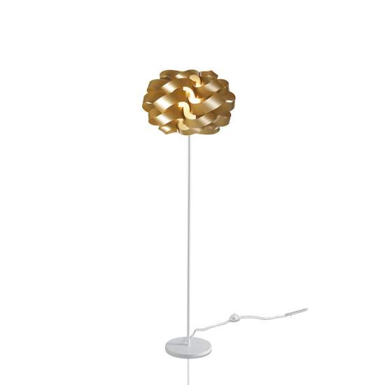 Lampada Da Terra Moderna 1 Luce Cloud In Polilux Oro Made In Italy | Linea Zero
