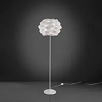 Lampada Da Terra Moderna 1 Luce Cloud In Polilux Silver Made In Italy