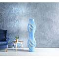 Lampada Da Terra Totem Helios 1 Luce In Polilux Blu Made In Italy | Piantane - Lampade da Terra | Luce Art Shop Lampada Da Terra Totem Helios 1 Luce In Polilux Blu Made In Italy | Linea Zero