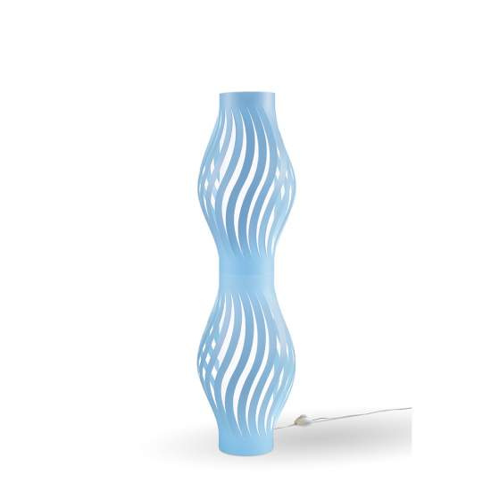 Lampada Da Terra Totem Helios 1 Luce In Polilux Blu Made In Italy | Piantane - Lampade da Terra | Luce Art Shop Lampada Da Terra Totem Helios 1 Luce In Polilux Blu Made In Italy | Linea Zero