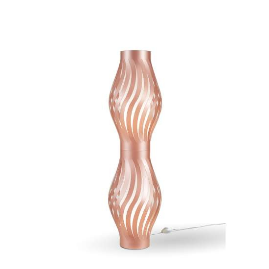 Lampada Da Terra Totem Helios 1 Luce In Polilux Rame Made In Italy | Linea Zero