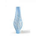Lampada Da Terra Totem Dama Helios 1 Luce In Polilux Blu Made In Italy | Linea Zero