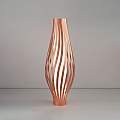 Lampada Da Terra Totem Dama Helios 1 Luce In Polilux Rame Made In Italy | Linea Zero