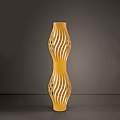 Lampada Da Terra Totem Helios 1 Luce In Polilux Ocra Made In Italy | Linea Zero