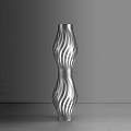 Lampada Da Terra Totem Helios 1 Luce In Polilux Silver Made In Italy | Linea Zero