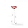 Lampada Da Terra Con Treppiede 1 Luce Flat Polilux Rosa Metallico Made In Italy | Piantane - Lampade da Terra | Luce Art Shop Lampada Da Terra Con Treppiede 1 Luce Flat Polilux Rosa Metallico Made In Italy | Linea Zero