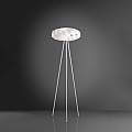 Lampada Da Terra Con Treppiede 1 Luce Flat In Polilux Bianco Made In Italy | Piantane - Lampade da Terra | Luce Art Shop Lampada Da Terra Con Treppiede 1 Luce Flat In Polilux Bianco Made In Italy | Linea Zero