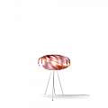 Lampada Da Tavolo Con Treppiede 1 Luce Flat Polilux Rosa Metallico Made In Italy | Linea Zero
