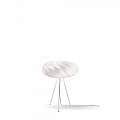 Lampada Da Tavolo Con Treppiede 1 Luce Flat In Polilux Bianco Made In Italy | Linea Zero