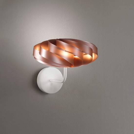 Applique Moderna 1 Luce Flat In Polilux Rame D30 Made In Italy | Appliques - Lampade da Parete | Luce Art Shop Applique Moderna 1 Luce Flat In Polilux Rame D30 Made In Italy | Linea Zero