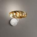 Applique Moderna 1 Luce Flat In Polilux Oro D30 Made In Italy | Linea Zero