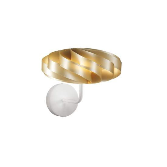 Applique Moderna 1 Luce Flat In Polilux Oro D30 Made In Italy | Linea Zero