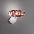 Applique Moderna 1 Luce Flat In Polilux Rosa Metallico D30 Made In Italy | Appliques - Lampade da Parete | Luce Art Shop Applique Moderna 1 Luce Flat In Polilux Rosa Metallico D30 Made In Italy | Linea Zero