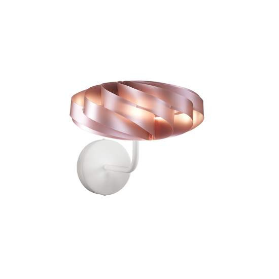 Applique Moderna 1 Luce Flat In Polilux Rosa Metallico D30 Made In Italy | Appliques - Lampade da Parete | Luce Art Shop Applique Moderna 1 Luce Flat In Polilux Rosa Metallico D30 Made In Italy | Linea Zero