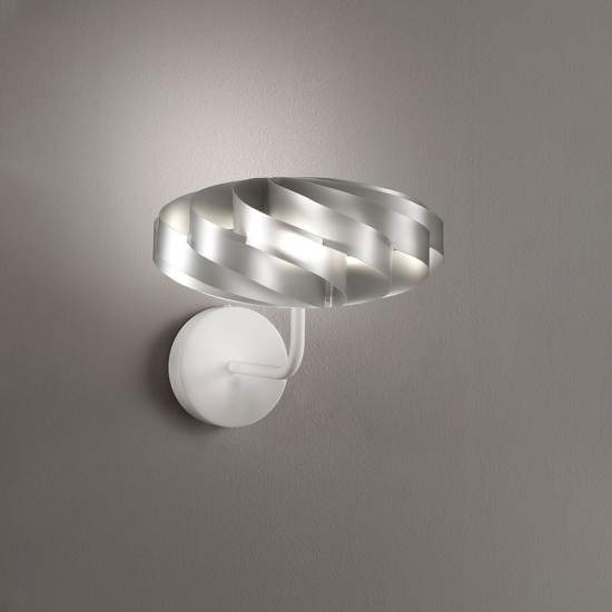 Applique Moderna 1 Luce Flat In Polilux Silver D30 Made In Italy | Appliques - Lampade da Parete | Luce Art Shop Applique Moderna 1 Luce Flat In Polilux Silver D30 Made In Italy | Linea Zero