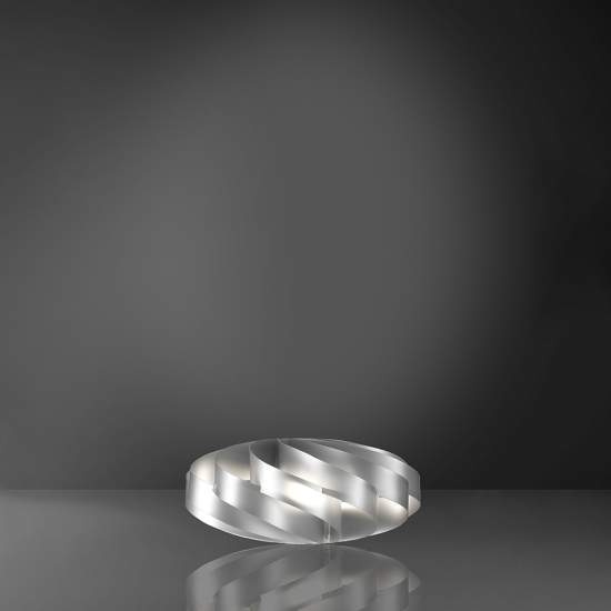 Lampada Da Tavolo 1 Luce Flat In Polilux Silver D40 Made In Italy | Abatjour - Lumi e Lumetti | Luce Art Shop Lampada Da Tavolo 1 Luce Flat In Polilux Silver D40 Made In Italy | Linea Zero
