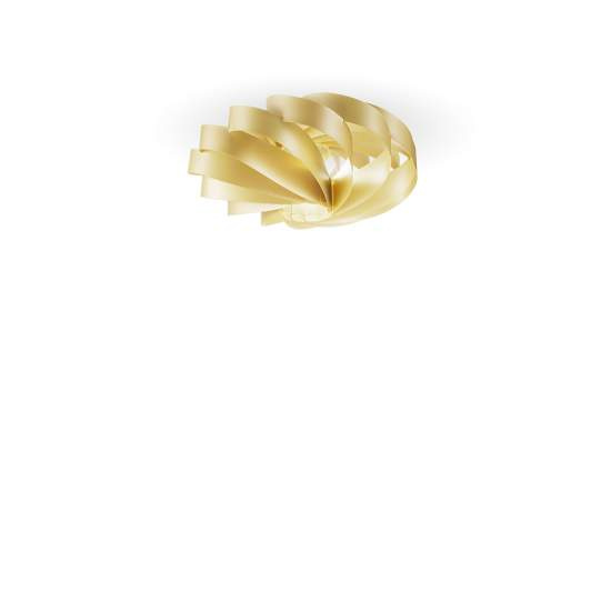 Plafoniera Moderna 5 Luci Flat In Polilux Oro D100 Made In Italy | Plafoniere - Lampade da soffitto | Luce Art Shop Plafoniera Moderna 5 Luci Flat In Polilux Oro D100 Made In Italy | Linea Zero