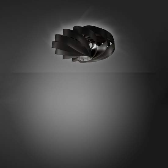 Plafoniera Moderna 3 Luci Luci Flat In Polilux Nero D70 Made In Italy | Plafoniere - Lampade da soffitto | Luce Art Shop Plafoniera Moderna 3 Luci Luci Flat In Polilux Nero D70 Made In Italy | Linea Zero