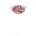 Plafoniera Moderna 3 Luci Luci Flat In Polilux Rosa Metallico D70 Made In Italy | Plafoniere - Lampade da soffitto | Luce Art Shop Plafoniera Moderna 3 Luci Luci Flat In Polilux Rosa Metallico D70 Made In Italy | Linea Zero