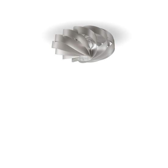 Plafoniera Moderna 3 Luci Luci Flat In Polilux Silver D70 Made In Italy | Plafoniere - Lampade da soffitto | Luce Art Shop Plafoniera Moderna 3 Luci Luci Flat In Polilux Silver D70 Made In Italy | Linea Zero