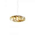Sospensione Moderna 1 Luce Flat In Polilux Oro D30 Made In Italy | Lampadari e Sospensioni | Luce Art Shop Sospensione Moderna 1 Luce Flat In Polilux Oro D30 Made In Italy | Linea Zero