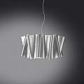 Sospensione Moderna A 3 Luci Folio In Polilux Silver Made In Italy | Lampadari e Sospensioni | Luce Art Shop Sospensione Moderna A 3 Luci Folio In Polilux Silver Made In Italy | Linea Zero