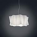 Sospensione Moderna A 3 Luci Folio In Polilux Bianco Made In Italy | Linea Zero
