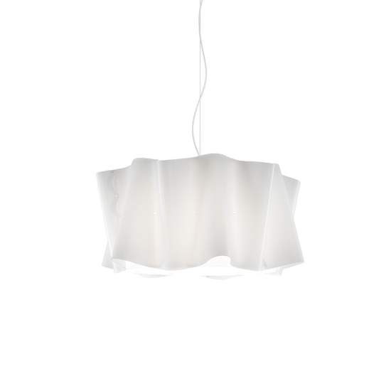 Sospensione Moderna A 3 Luci Folio In Polilux Bianco Made In Italy | Linea Zero