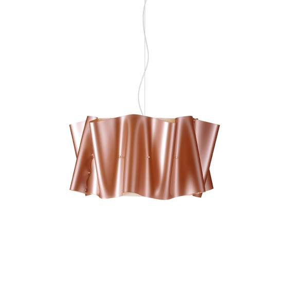Sospensione Moderna A 5 Luci Folio In Polilux Rame Made In Italy | Lampadari e Sospensioni | Luce Art Shop Sospensione Moderna A 5 Luci Folio In Polilux Rame Made In Italy | Linea Zero