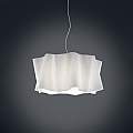 Sospensione Moderna A 5 Luci Folio In Polilux Bianco Made In Italy | Linea Zero