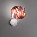 Applique Moderna Globe 1 Luce In Polilux Rosa Metallico Made In Italy | Linea Zero