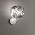 Applique Moderna Globe 1 Luce In Polilux Silver Made In Italy | Linea Zero