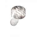 Applique Moderna Globe 1 Luce In Polilux Silver Made In Italy | Linea Zero