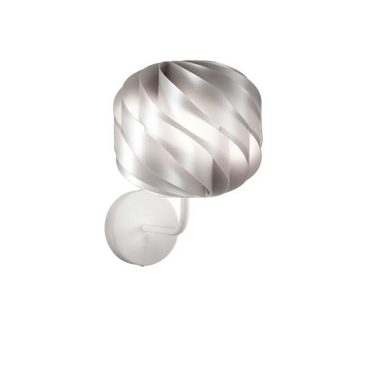 Applique Moderna Globe 1 Luce In Polilux Silver Made In Italy | Linea Zero