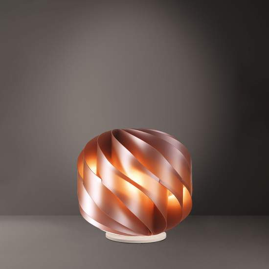 Lampada Da Tavolo Globe 1 Luce In Polilux Rame Con Base D25 Made In Italy | Abatjour - Lumi e Lumetti | Luce Art Shop Lampada Da Tavolo Globe 1 Luce In Polilux Rame Con Base D25 Made In Italy | Linea Zero