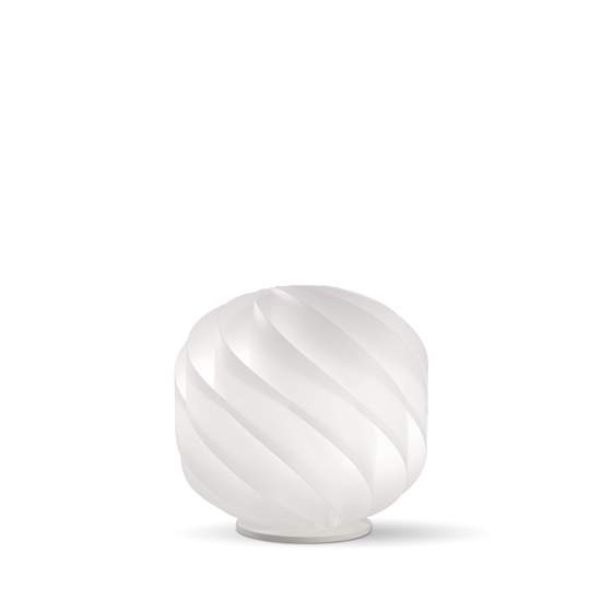 Lampada Da Tavolo Globe 1 Luce In Polilux Bianco Con Base D25 Made In Italy | Linea Zero